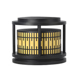 Round Solar Fence Post Lights Ha079569