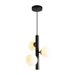 3 Glass Balls Led Chandelier Light Ha098857