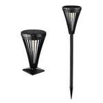 Intelligent Solar LED Pathway Lights with Tapered Black Design