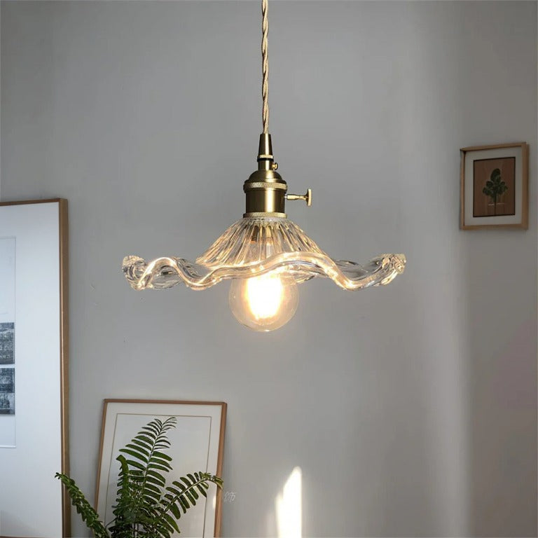 Vintage Hibiscus Pendant Light