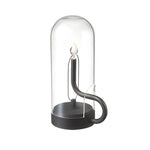 Glass Dome Hymn Accent Table Lamp Led Candle