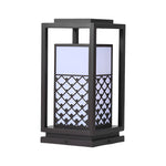 Retro Black Solar LED Pathway Lantern for Garden and Courtyard