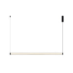 1 Light Glass Linear Led Island Pendant Light