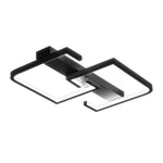 Simple Lines Square Frame 3 Step Dimming Led Black Modern Ceiling Lights