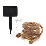 Hemp Rope Solar Led String Lights Ha098790