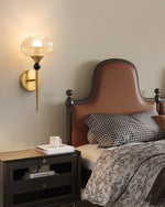 Isabelle Ribbed Glass Wall Sconce in Gold or Black