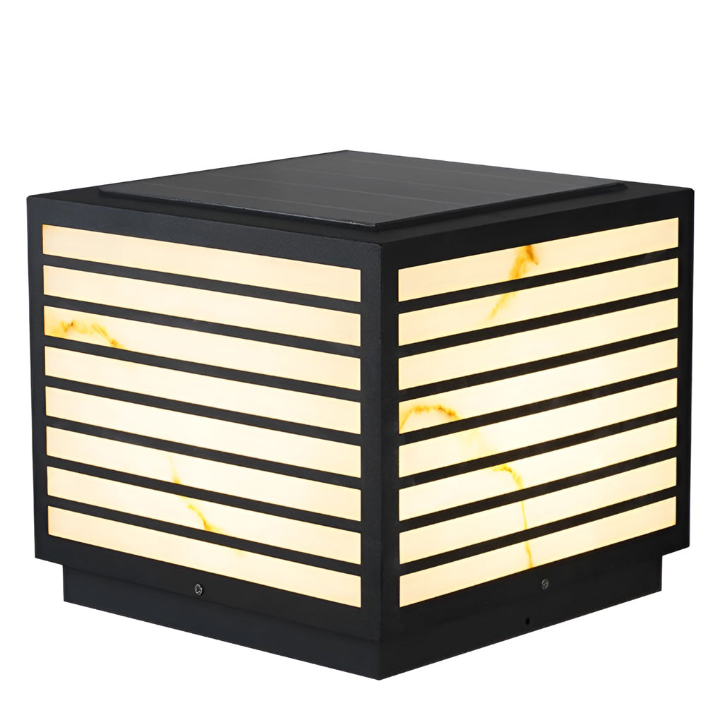 Square Ip65 Waterproof Led Solar Modern Outdoor Deck Post Lights Pillar Light