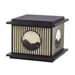 Retro Mountain Scenery Solar Pillar Lamp Ha080741