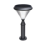 Black Solar Led Bollard Path Light For Garden