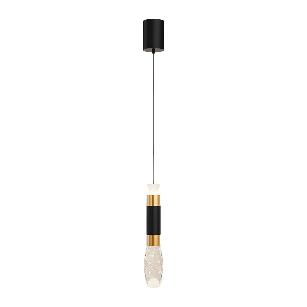 Elongated Cylindrical Aluminum 3 Step Dimming Modern Led Pendant Lights