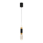 Elongated Cylindrical Aluminum 3 Step Dimming Modern Led Pendant Lights