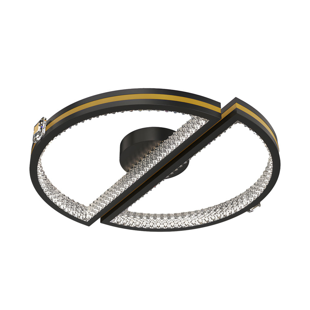 Creative Semicircles Round Three Step Dimming Modern Led Ceiling Lights