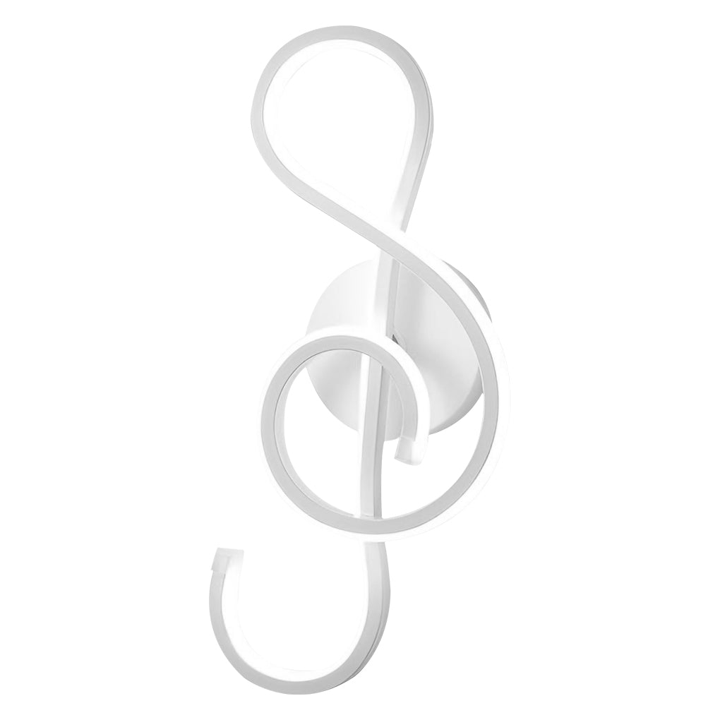 Musical Note Shaped Electroplated Wall Sconce