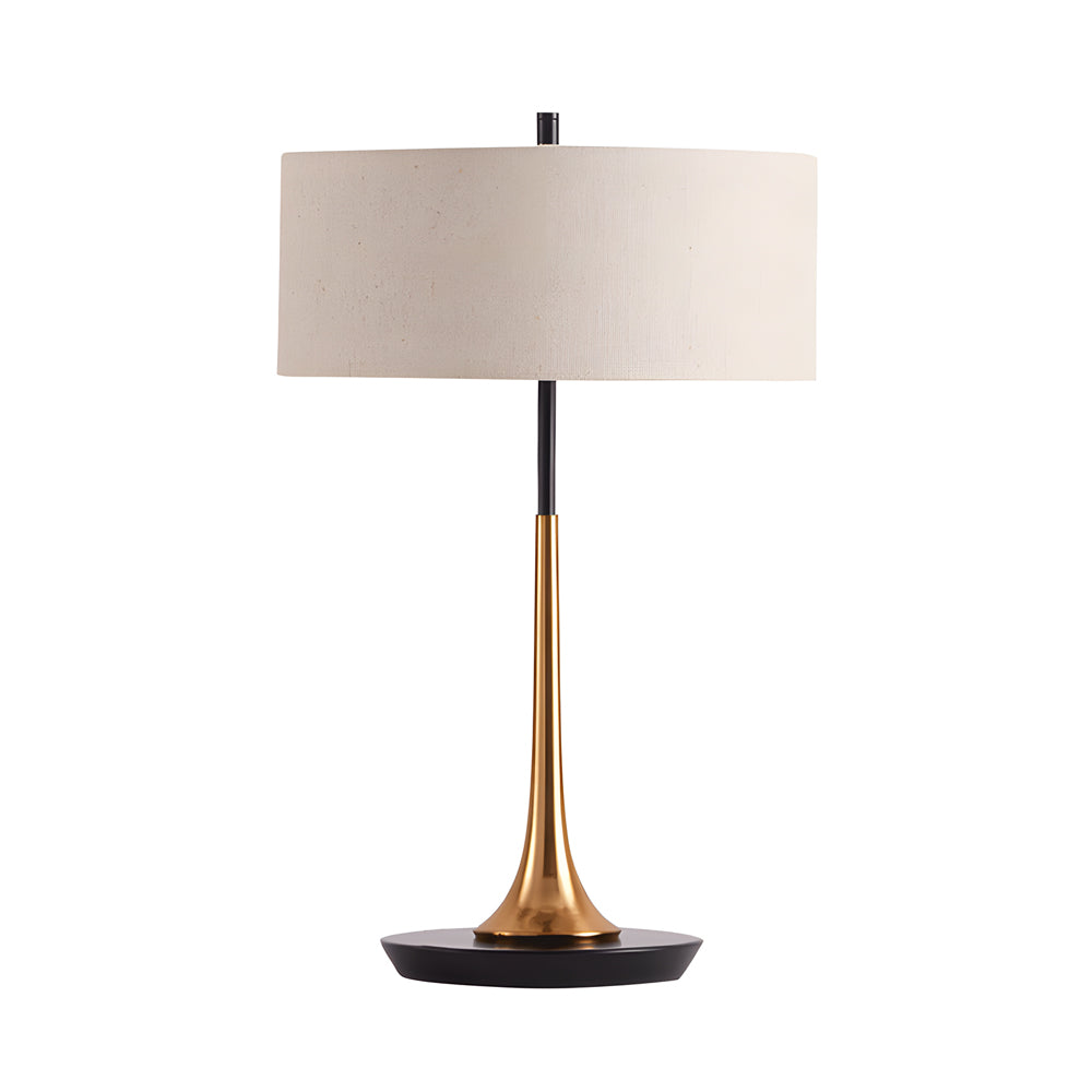 Brass And Espresso Bronze Modern Table Lamp