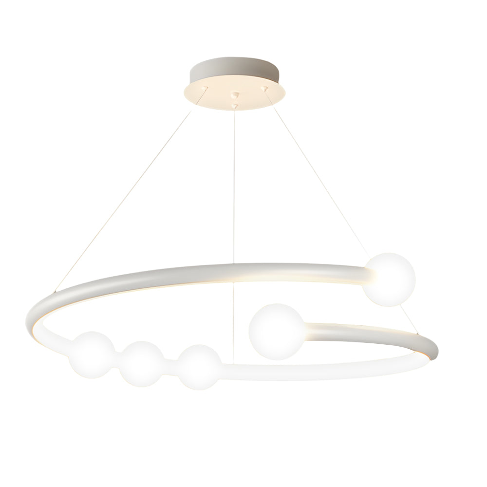 Minimalist Ring Ball 3 Step Dimming Led Nordic Chandelier Hanging Lamp