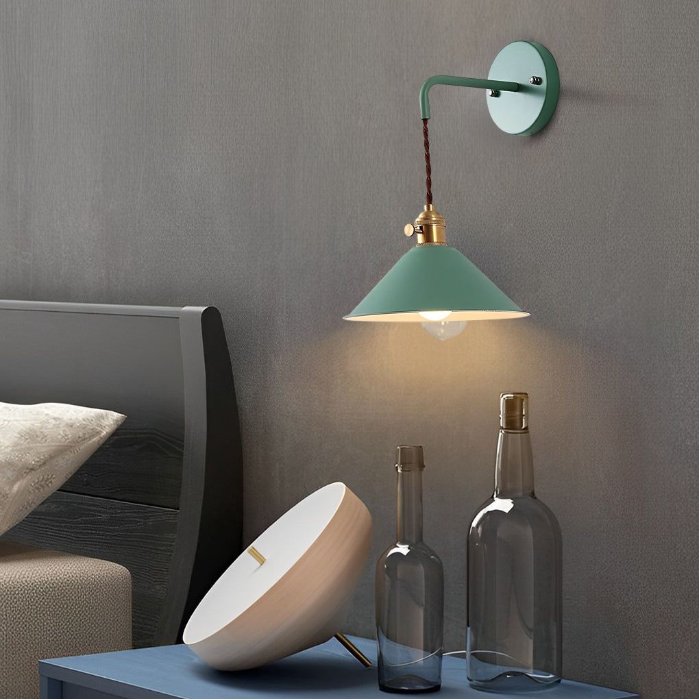 Funnel LED Wall Sconce in Nordic Style for Bedroom and Hotel