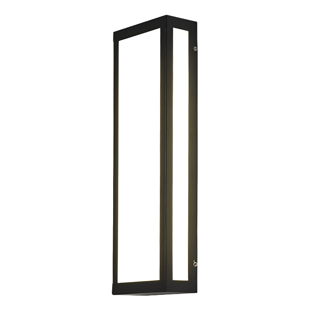 Rectangular Black Modern Outdoor Wall Lamp Li002194