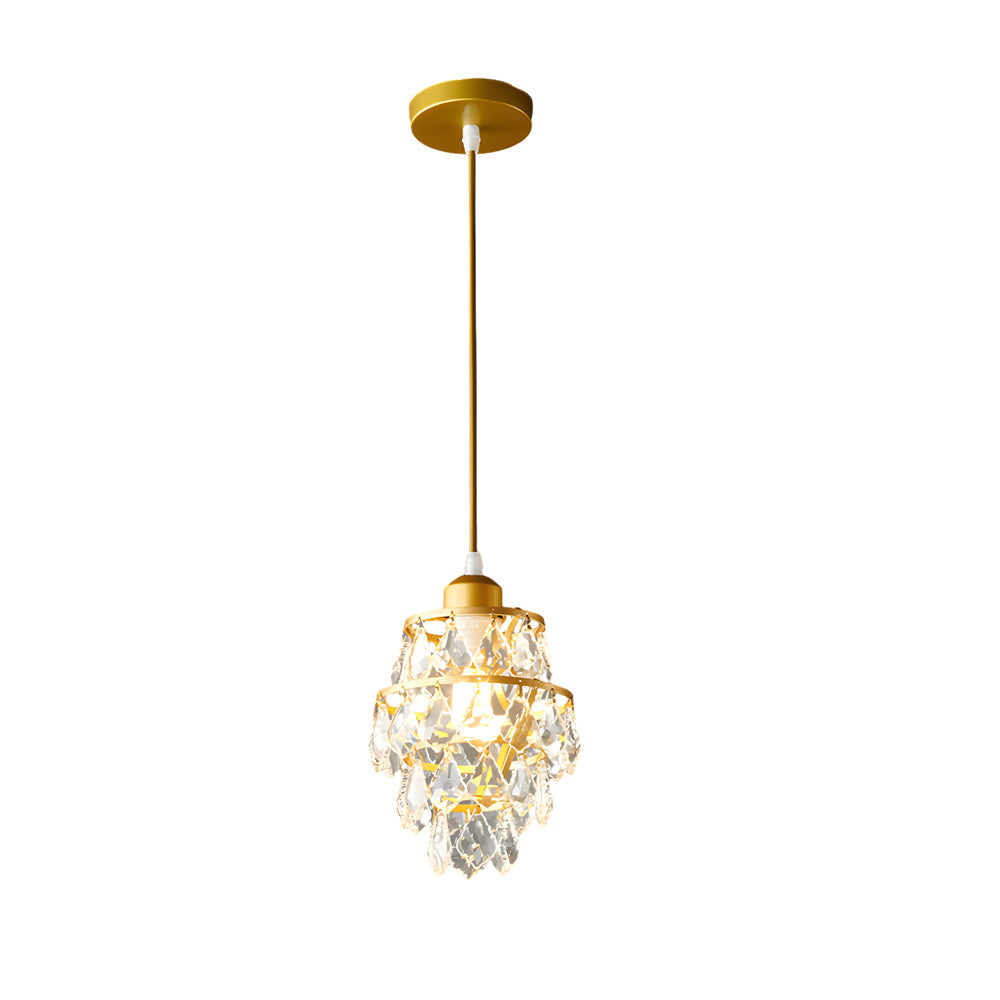 1 Light Mini Crystal Small Pendant Light