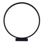 Modern Black LED Pathway Light with Circular Ring Design for Landscape and Garden