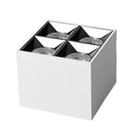 Square Grid LED Downlight Spotlight, 24° Beam, Surface Mount, Modern Architectural Ceiling Light