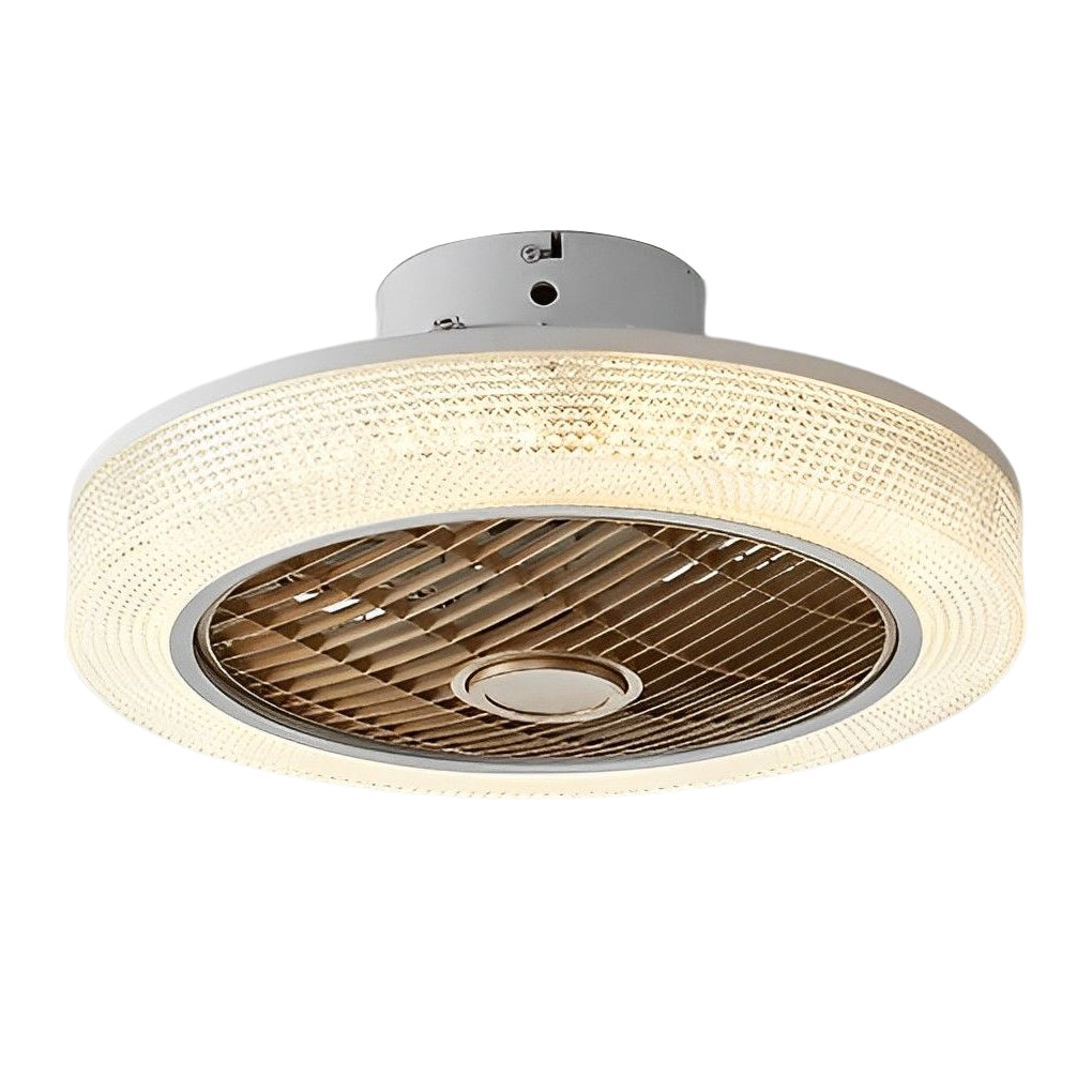 Round Modern Bladeless Ceiling Fans Lights Li002234