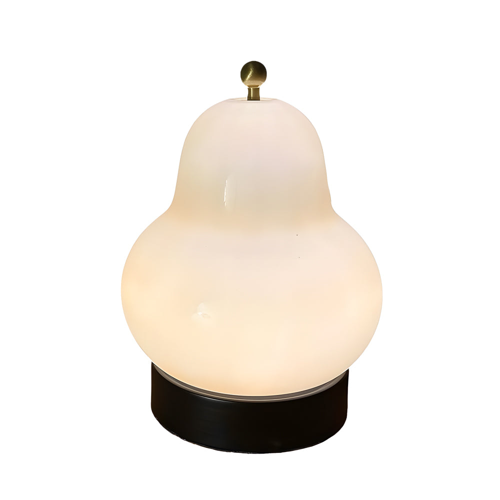Glass Pear Led Table Ambient Lamp With Touch Switch