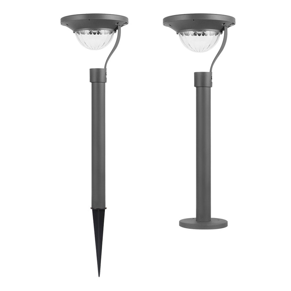Aurelia Half-Sphere Solar LED Lawn Light in Matte Black