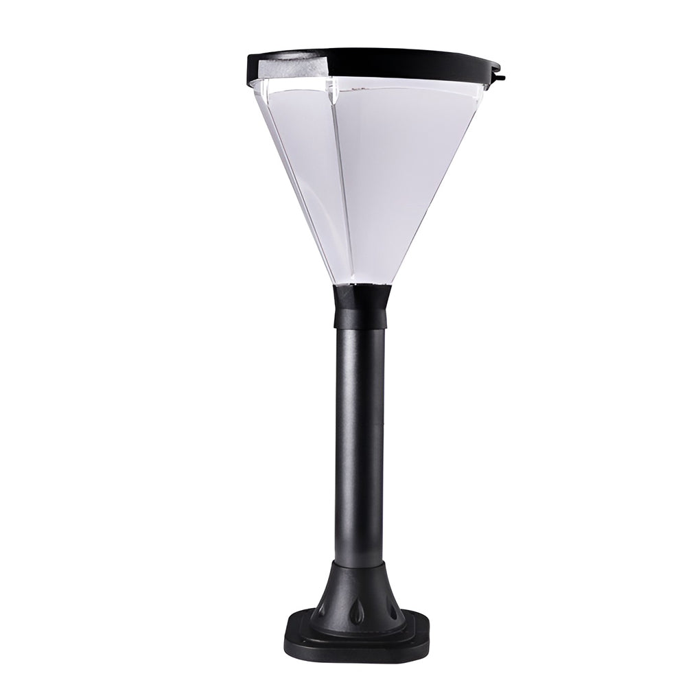 Geometric Waterproof Led Black Pathway Post Lights Li002037