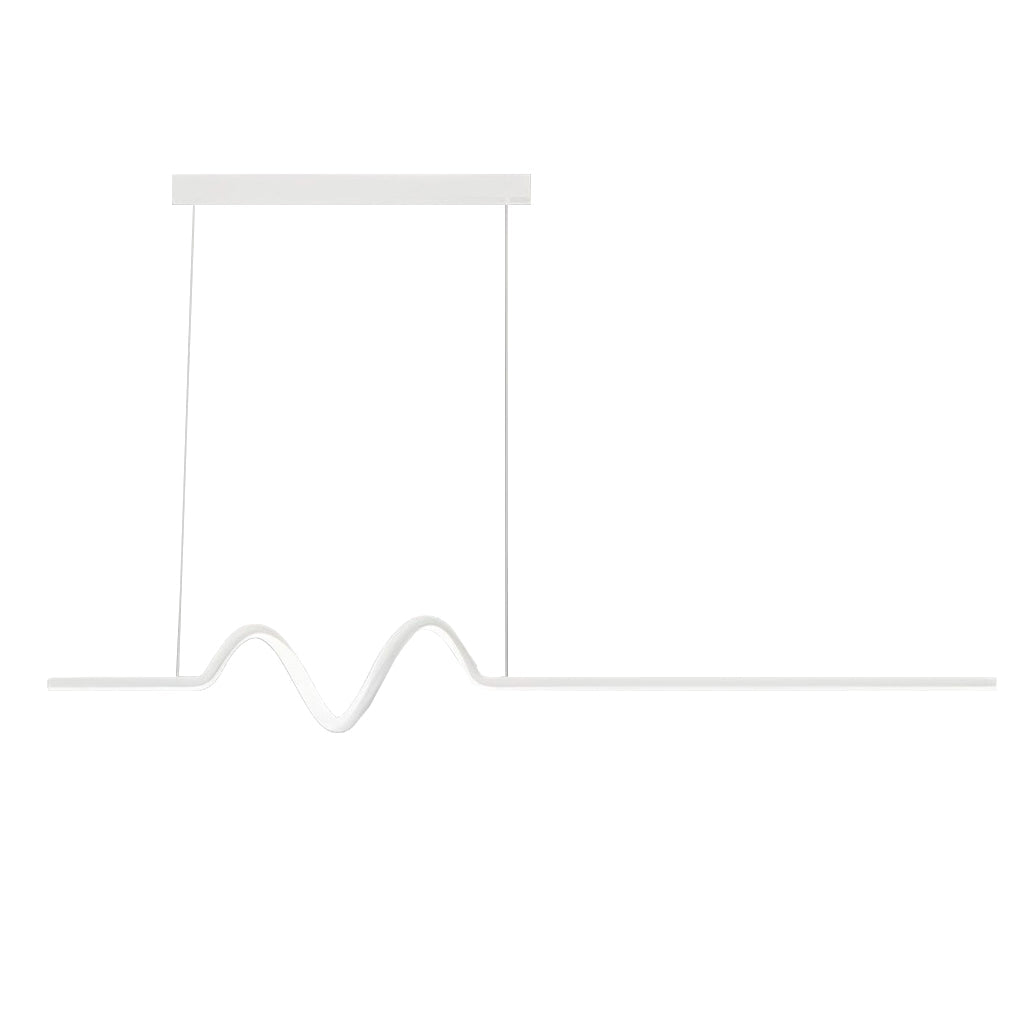 Aurelle Wave LED Pendant Light – Minimalist Nordic Chandelier with Stepless Dimming