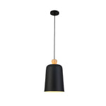 Pleat Box Led Pendant Light 1 Light Black White Aluminum Hanging Lamp