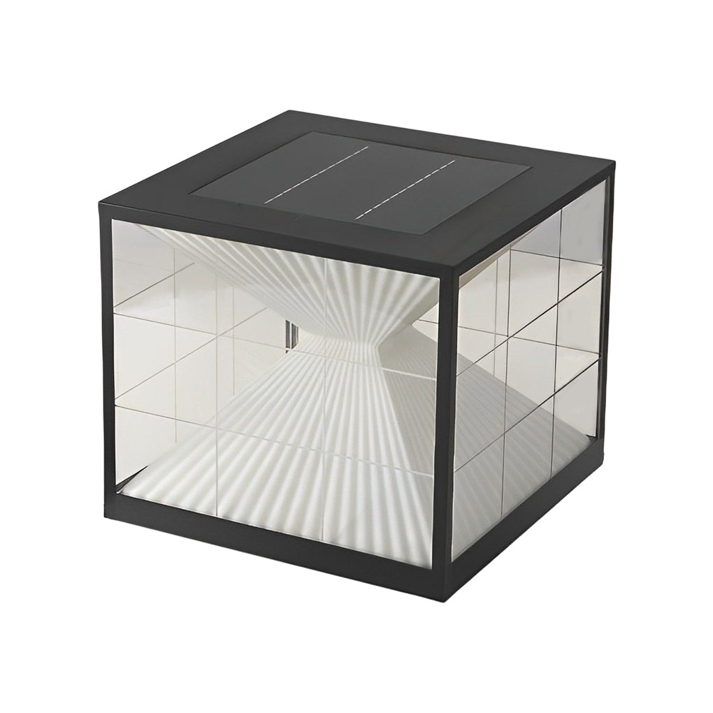 Square Solar Fence Post Lights Ha079341