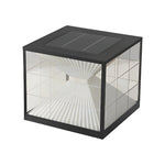 Square Solar Fence Post Lights Ha079341