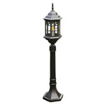Slim LED Outdoor Post Light in Black or Bronze – Modern Pathway Lamp