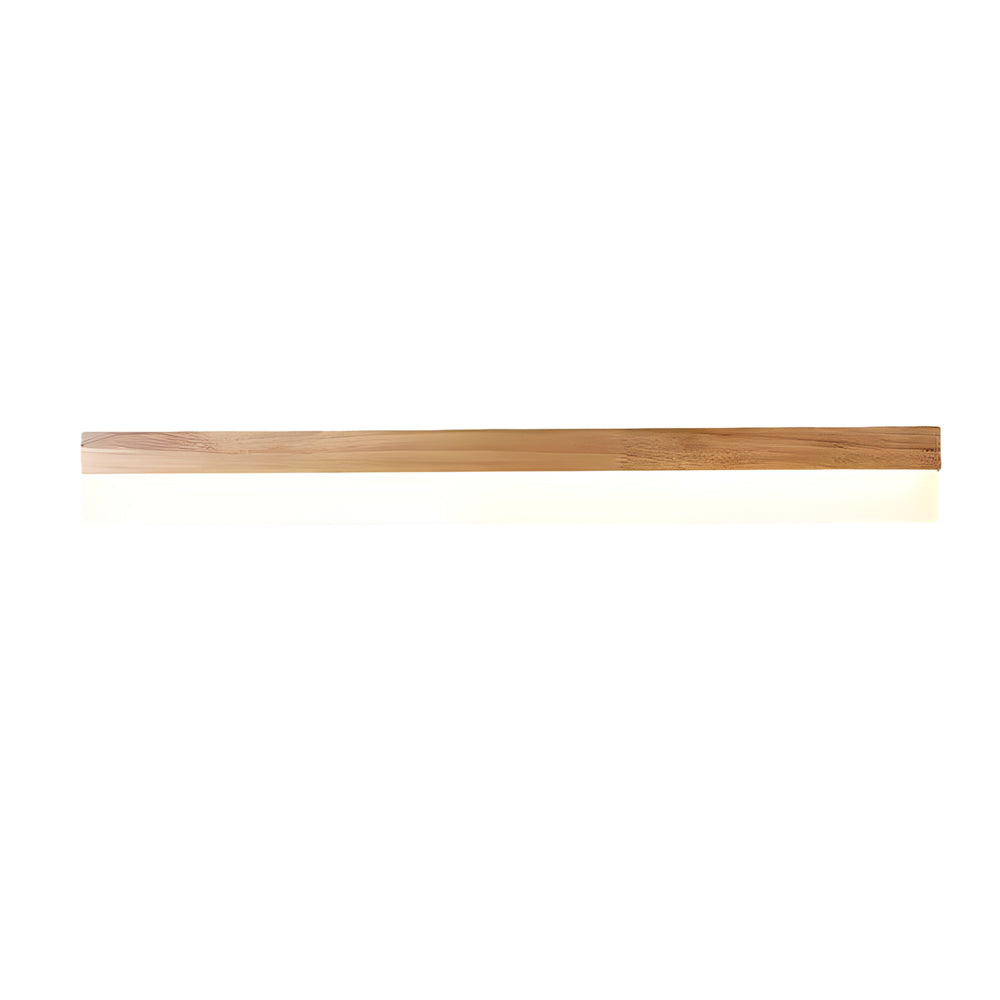 Wooden Led Bathroom Vanity Light Plastic Shade