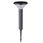 Tapered Solar LED Pathway Light in Black Aluminum for Modern Outdoor Spaces