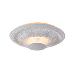 19 7 Inch Round Gypsum Relief Dimmable Led Flush Ceiling Light