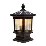 Vintage Waterproof Solar Fence Post Light Ha083051