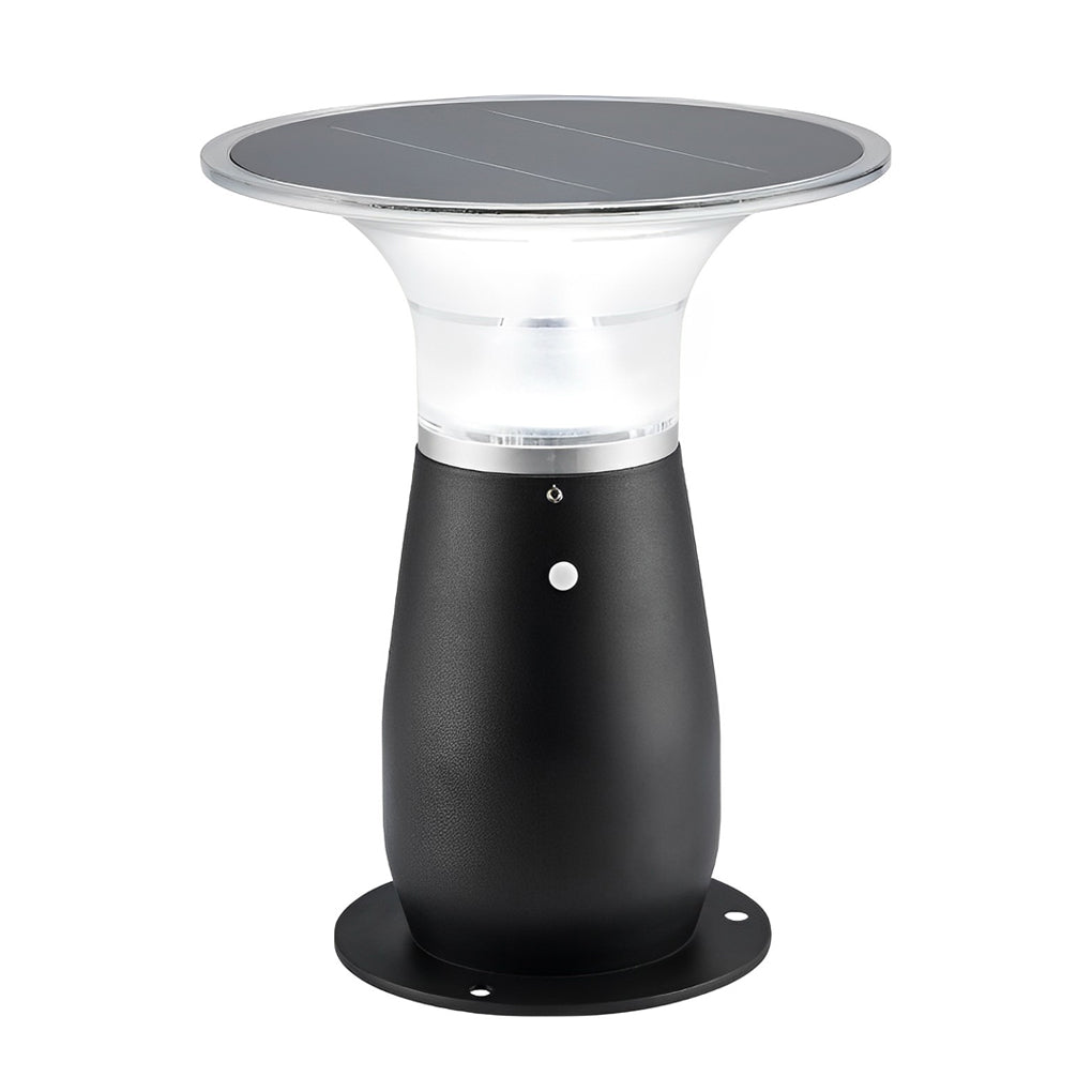 Modern Solar Path Downlights 360° Black LED Landscape Lighting