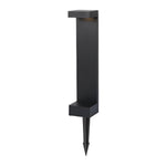 Modern I-Shaped LED Pathway Lights in Black Aluminum