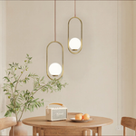 Modern Frosted Glass Ball Chandelier