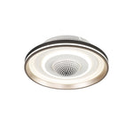 Nordic Round Circles Led Invisible Flush Mount Ceiling Fan Light