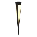 Modern Solar LED Lawn Light in Gray Aluminum for Garden Pathways