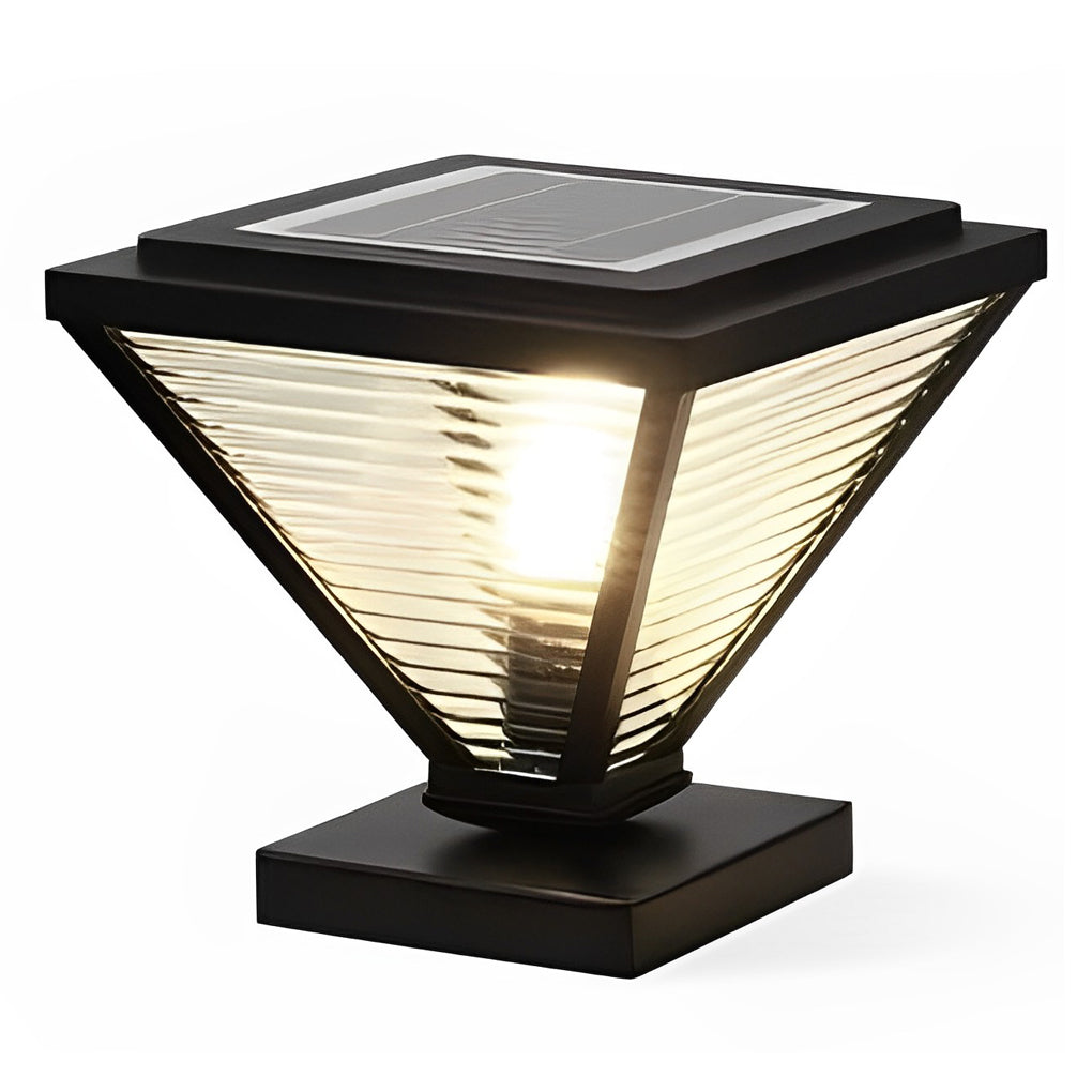 Geometric Shape Solar Fence Post Lights Li002413