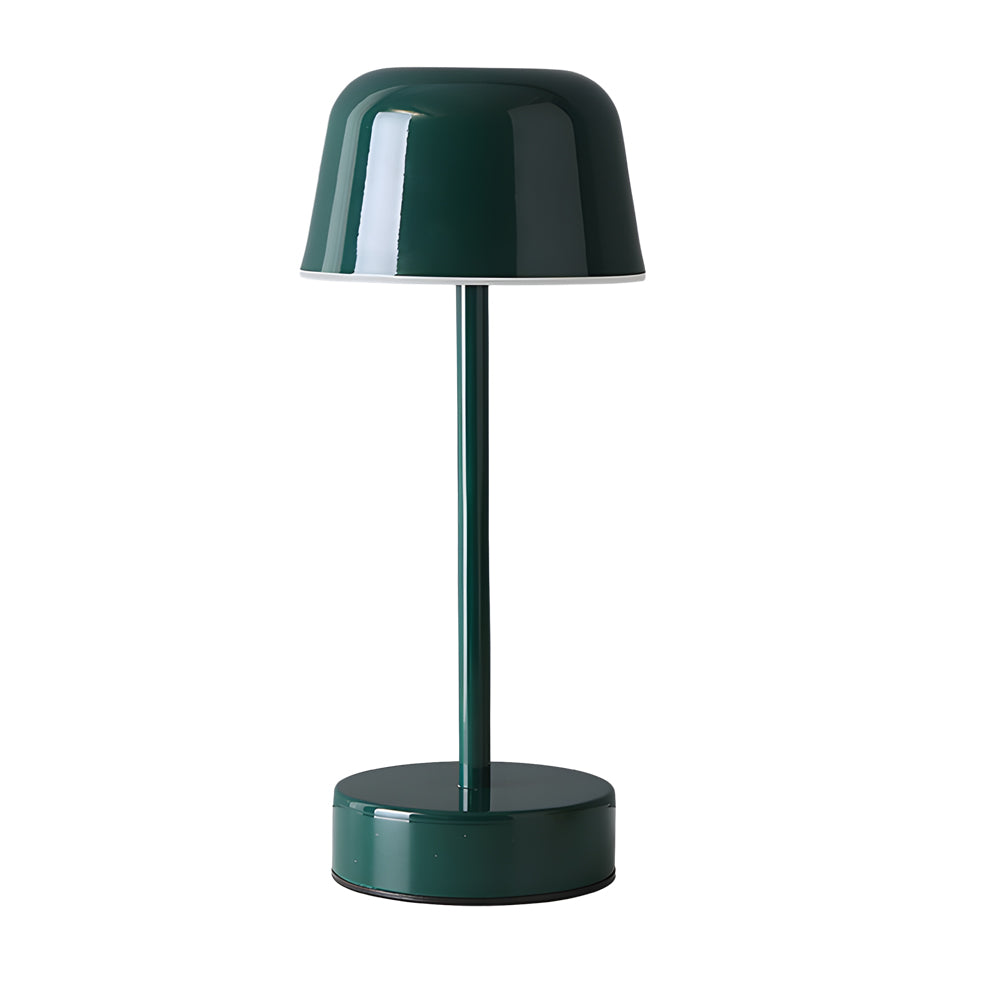 Tunable Metal Finish Table Lamp In Hat Style