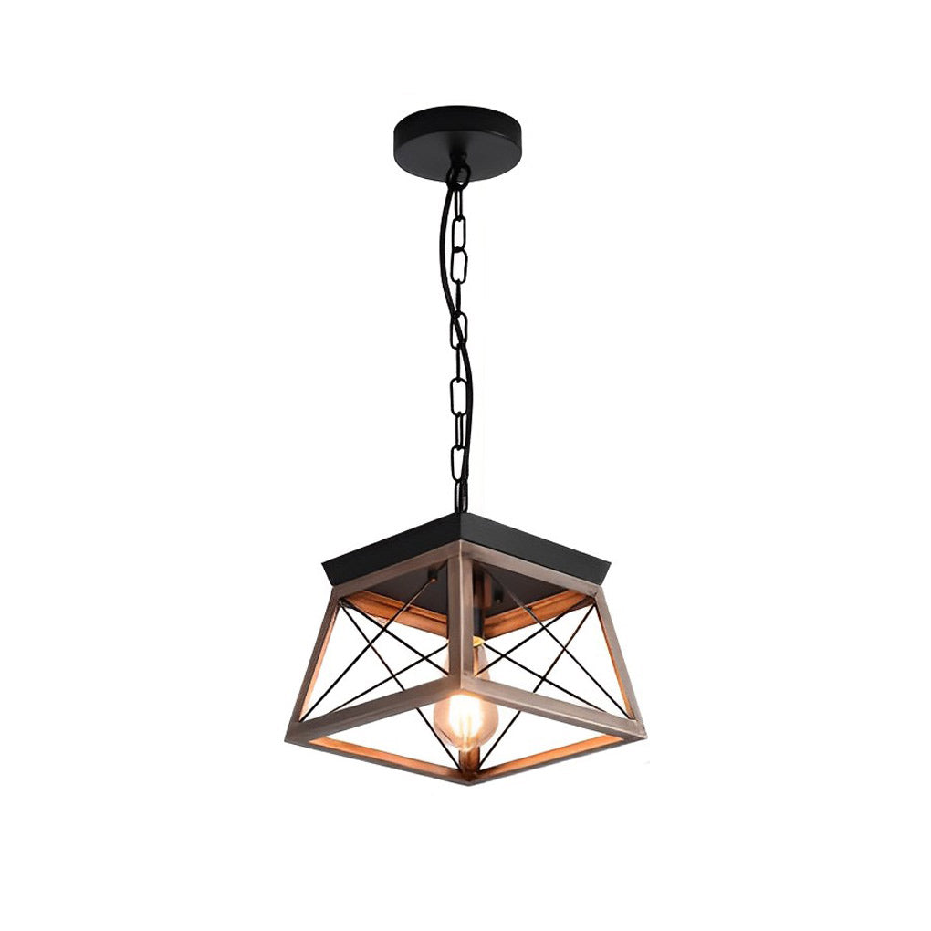 Geometric Industrial Style Ceiling Light Ha083302