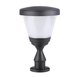 Round Modern Solar Fence Post Light Ha076261