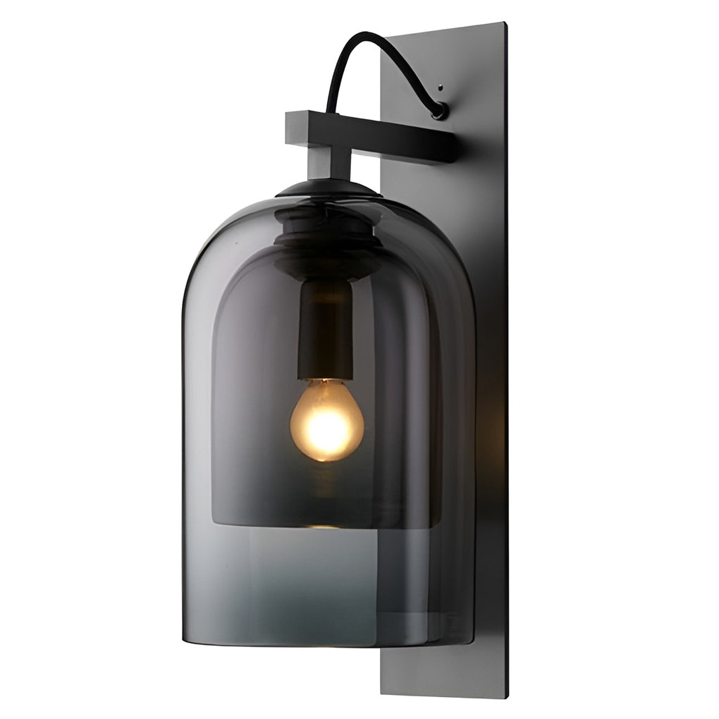 Glass Iron Nordic Plug In Wall Lamp