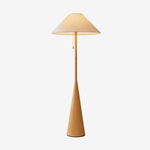 Nordic Woodgrain Floor Lamp – Modern Minimalist Standing Light for Living Room & Bedroom