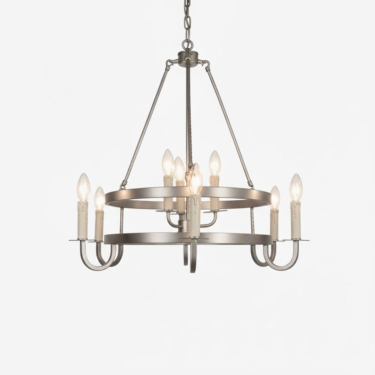 Vintage Voyager Chandelier – Industrial Brass Pendant Light for Modern Interiors