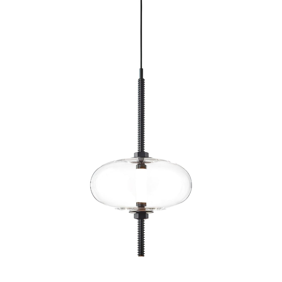 Under Pressure Art Glass Pendant Light with Integrated LED